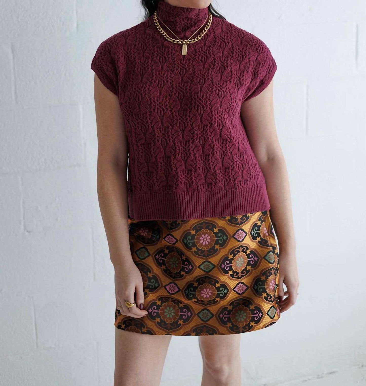 Free People - Vickie Mock Neck Sweater