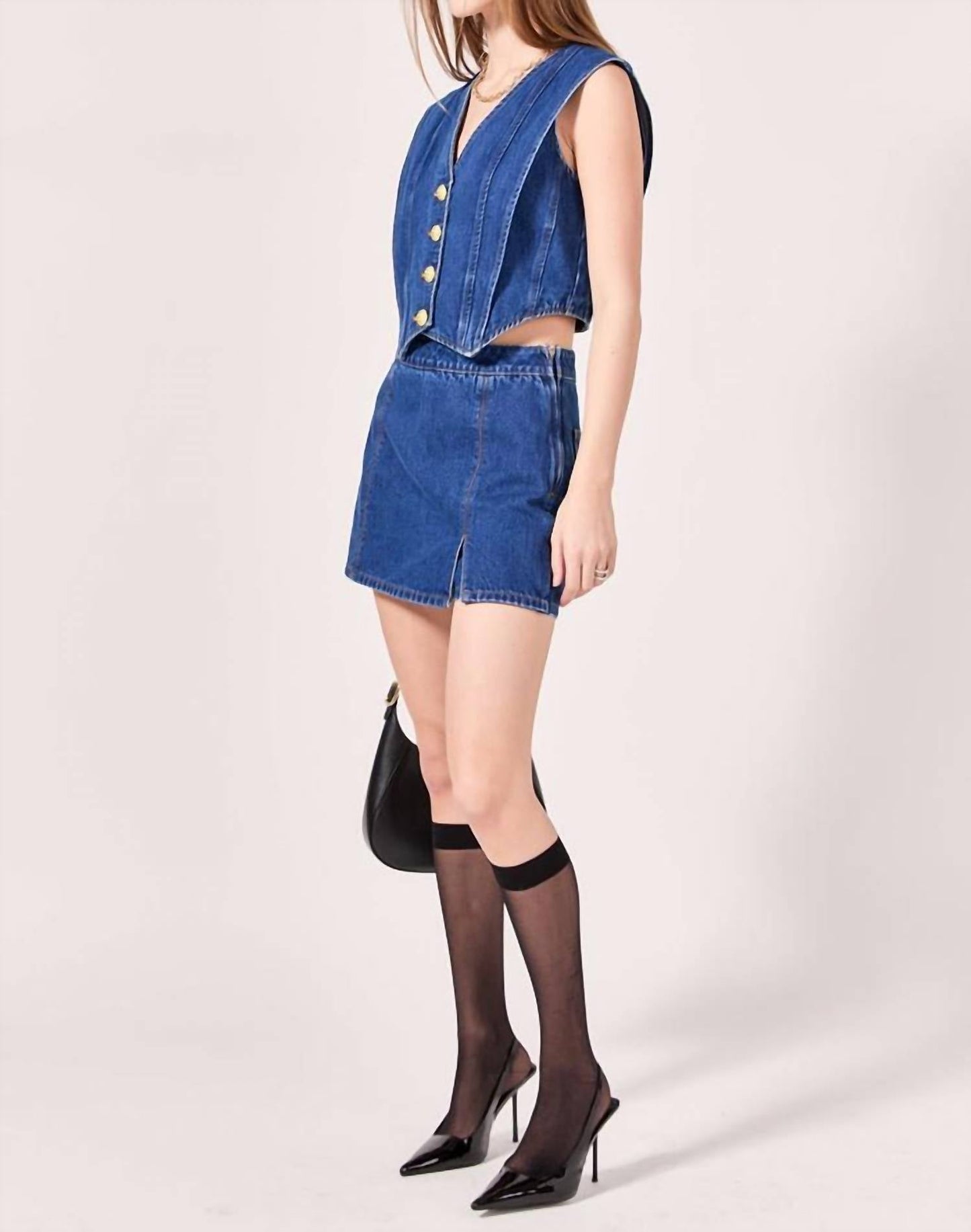 English Factory - High Waisted Mini Skort
