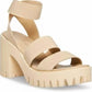 Steve Madden - Women's Elastic Lug Sole Ankle Strap Sandal