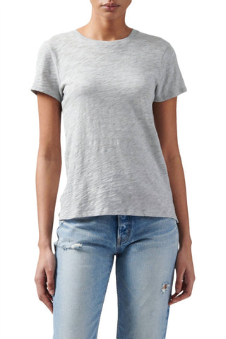 Atm - Camiseta Slub Jersey Schoolboy com gola redonda