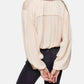 Topshop - Blush V Neck Front Tie Crop Top
