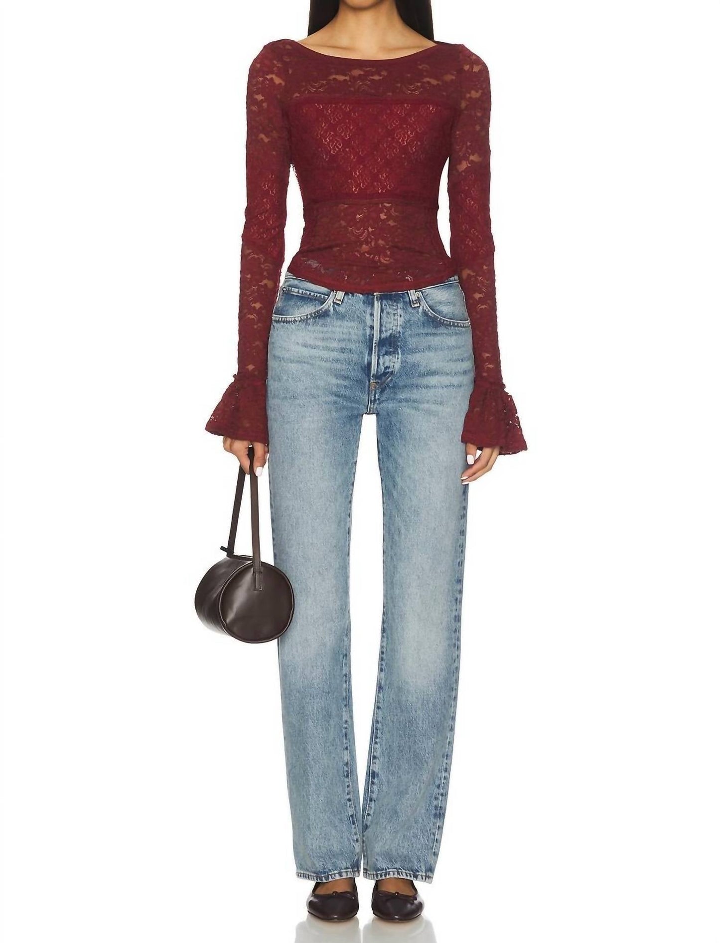 Free People - Lace Layering Long Sleeve Blouse