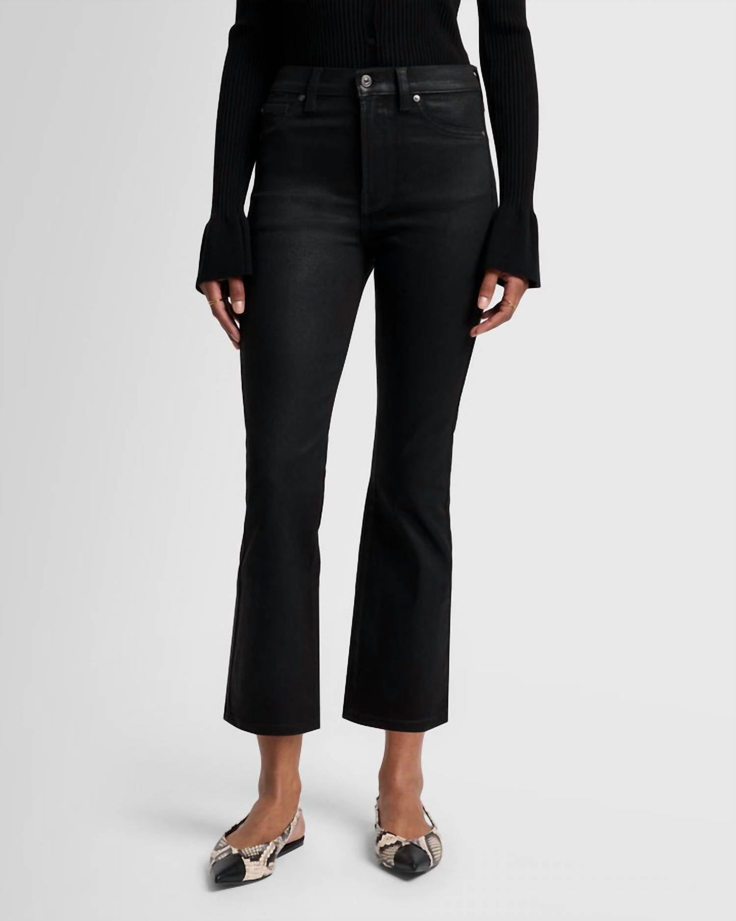 7 For All Mankind - High Waist Slim Kick Pants