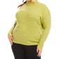 Karen Kane - Plus Size Mock Neck Boucle Sweater