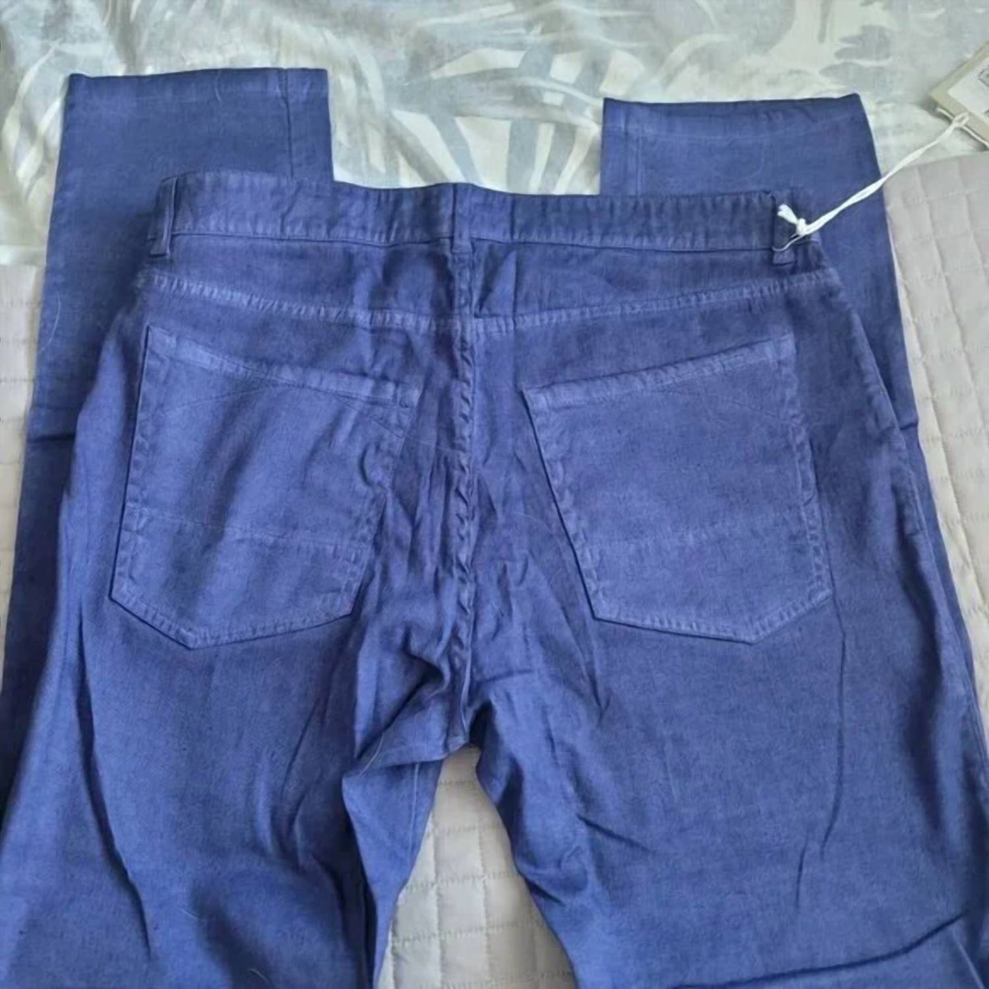 120% Lino - Men's 5 Pocket Slim-fit Zip Pant