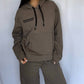 Vintage Havana - Flare Fleece Pant with Flocking Details