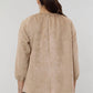 Dolce Cabo - Faux Suede Peasant Top