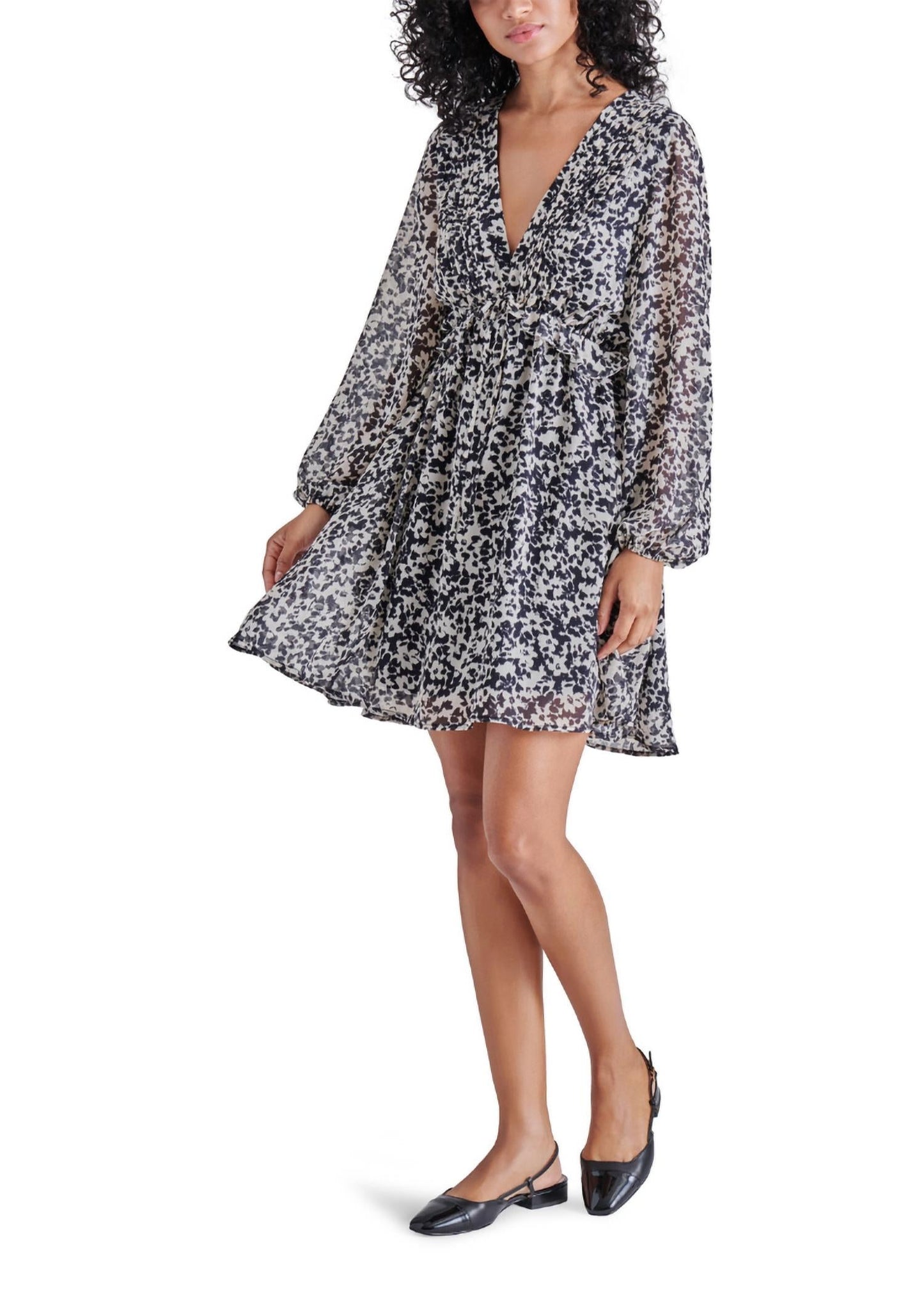 Steve Madden - Rami Floral Print Chiffon Dress