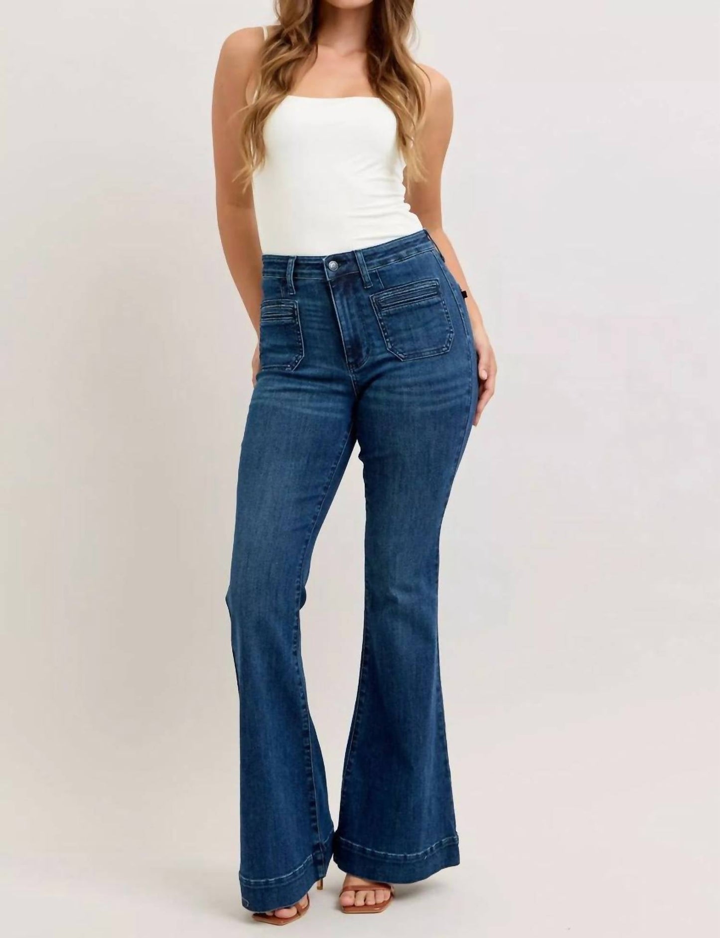 Judy Blue - High Rise Vintage Pockets Flare Jeans