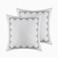 King/Cal King Cotton Printed Duvet Cover Set with Chenille