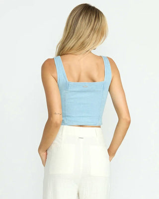 Billabong - Colete jeans desbotado