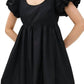 2.7 August Apparel - Bubble Scoop Neck Mini Dress