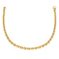14k Yellow Gold Polished Cable Link Necklace