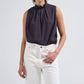 Chimala - Sleeveless Tuck Collar Blouse