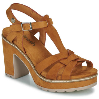 Xti - Sandálias de salto femininas com tira no tornozelo