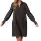 0039 Italy - V-neck Open Collar Dress