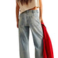 Free People - Palmer Cuffed Denim Jeans