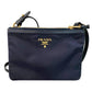 Prada - Women's Tessuto Nylon Zip Calf Leather Crossbody Bag