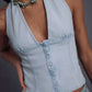 Free People - Ramona Denim Halter Top