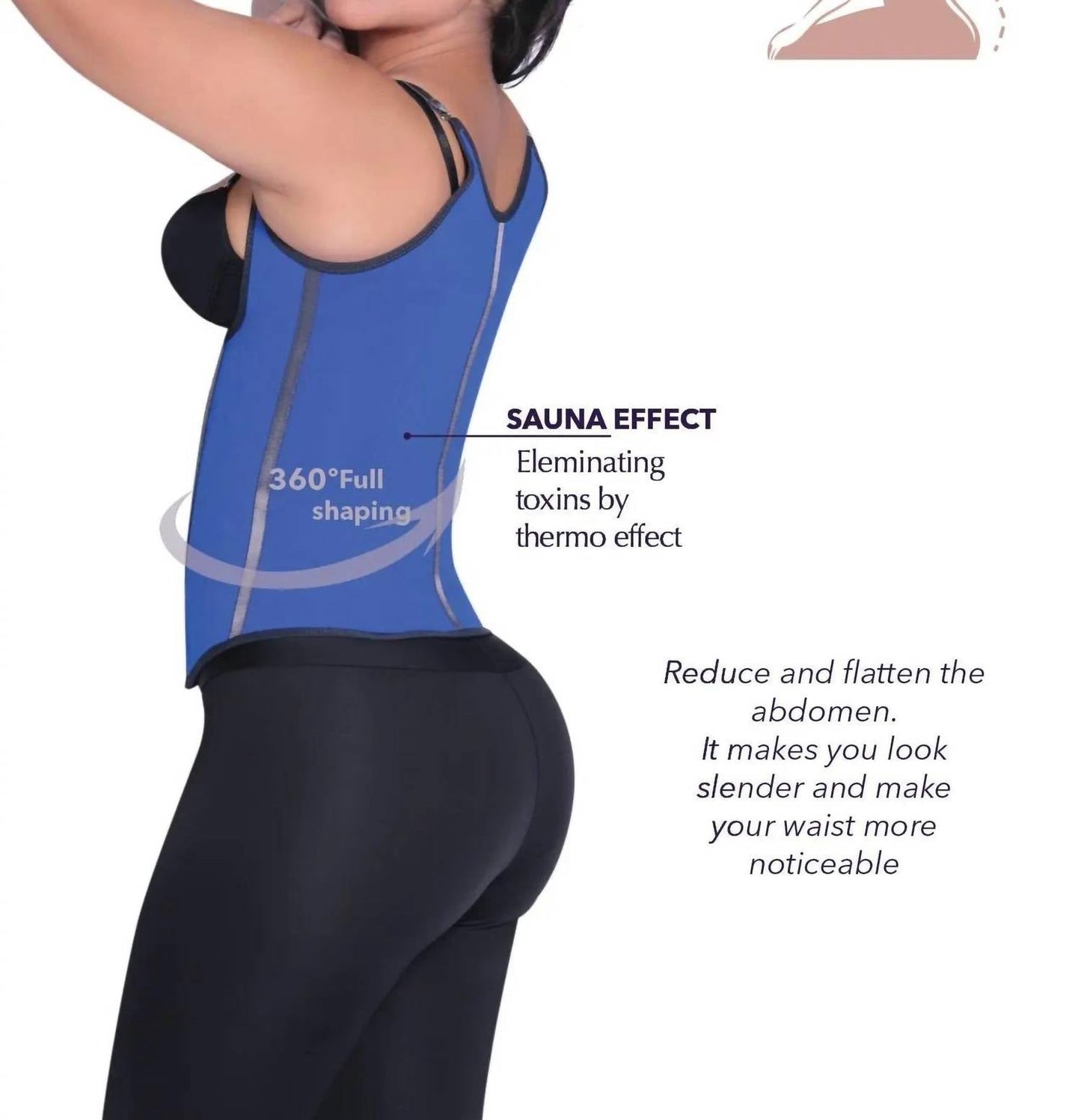 Siluets - Latex Waist Trainer With Straps