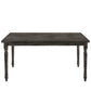 Claudia II - Weathered 7 Pieces Dining Room Set - Gray