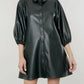 Dolce Cabo - Everywhere Leather Dress with Puff Sleeves