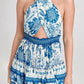 Agua Bendita - Maona Halter Tie Mini Dress