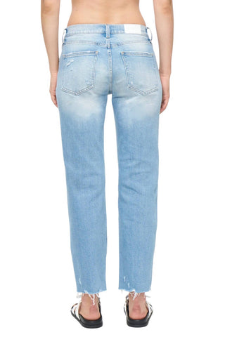 Pistola - Calça jeans reta Maya cintura média