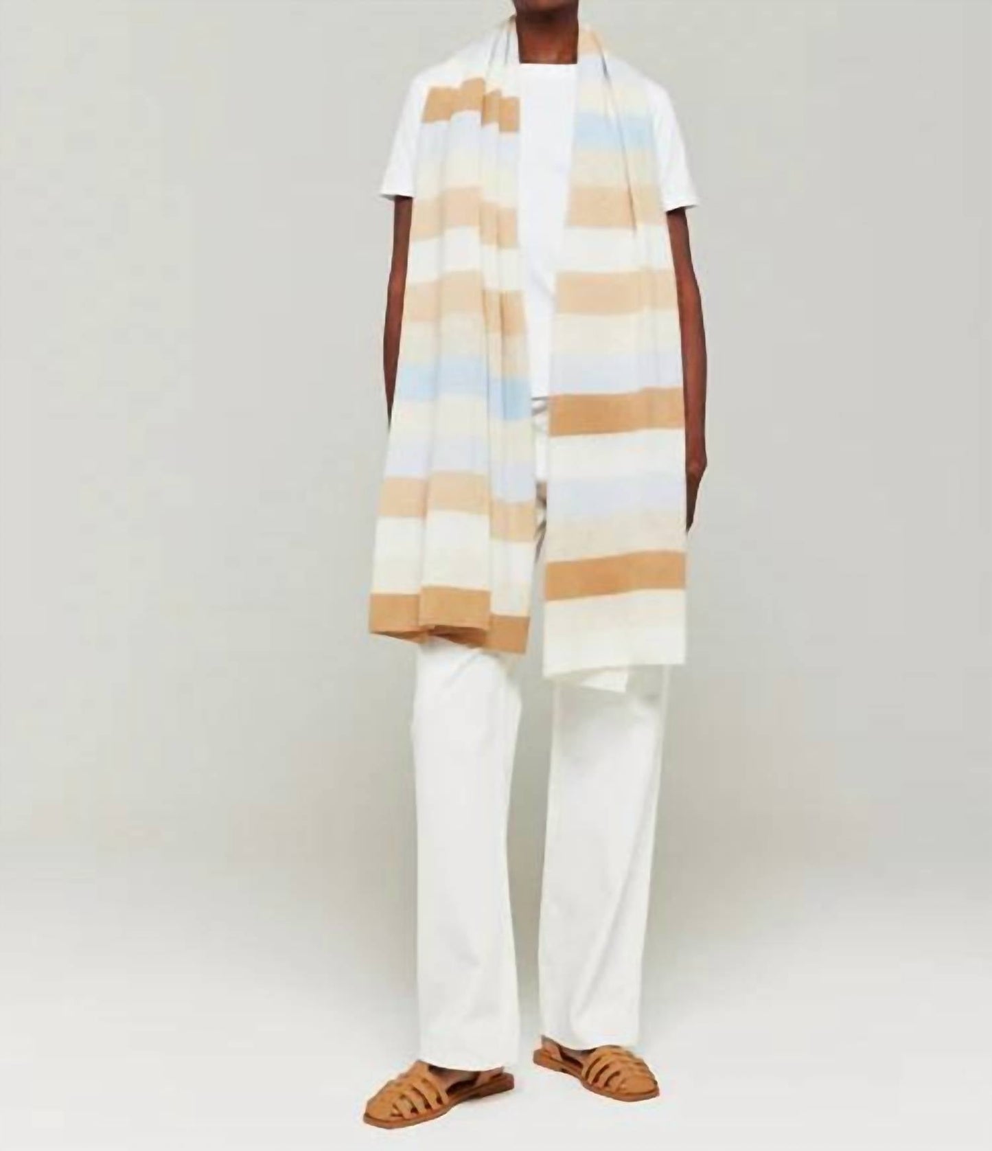 Brodie Cashmere - Stripe Cashmere Travel Wrap