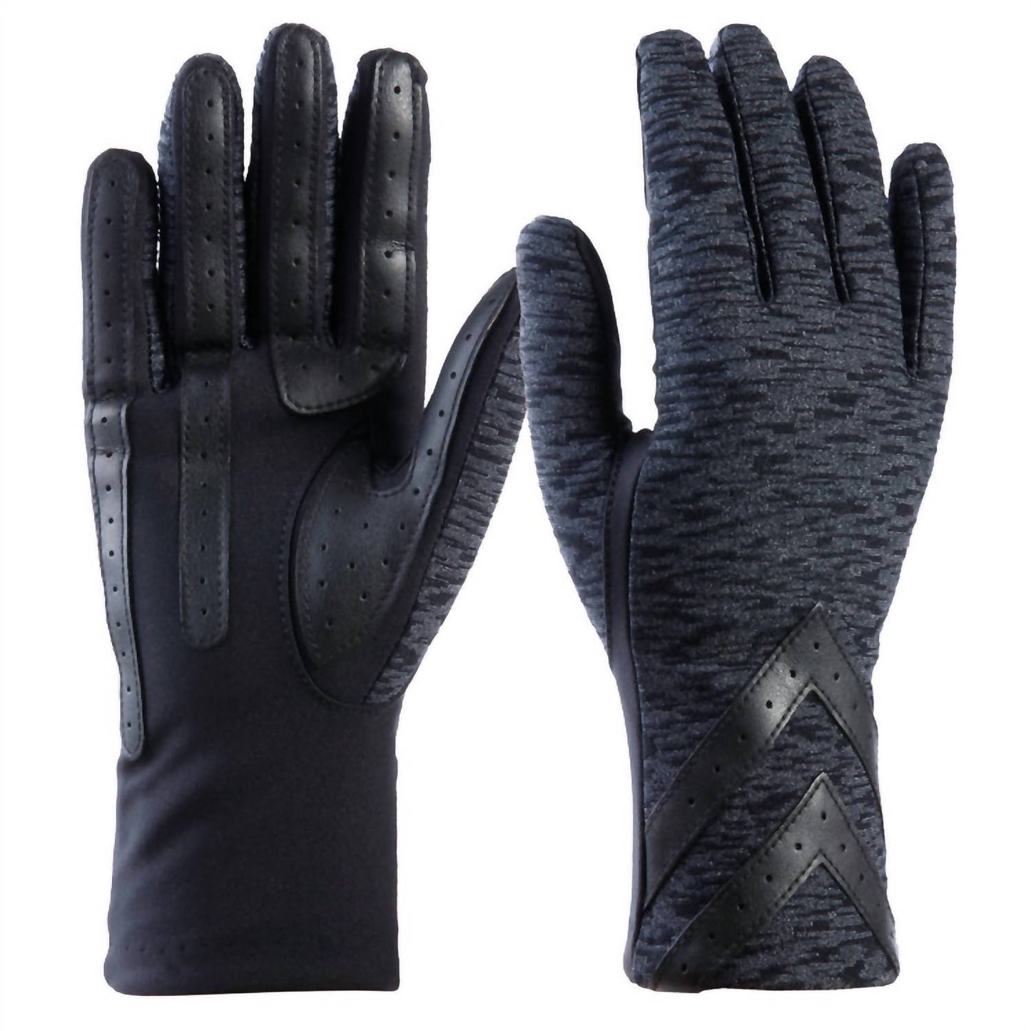 Isotoner - Women’s Smartdri Chevron Touchscreen Gloves