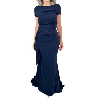 Talbot Runhof - Vestido longo de crepe elástico Bouvier