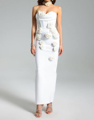Bella Barnett - Vestido longo com faixa floral Rebecca