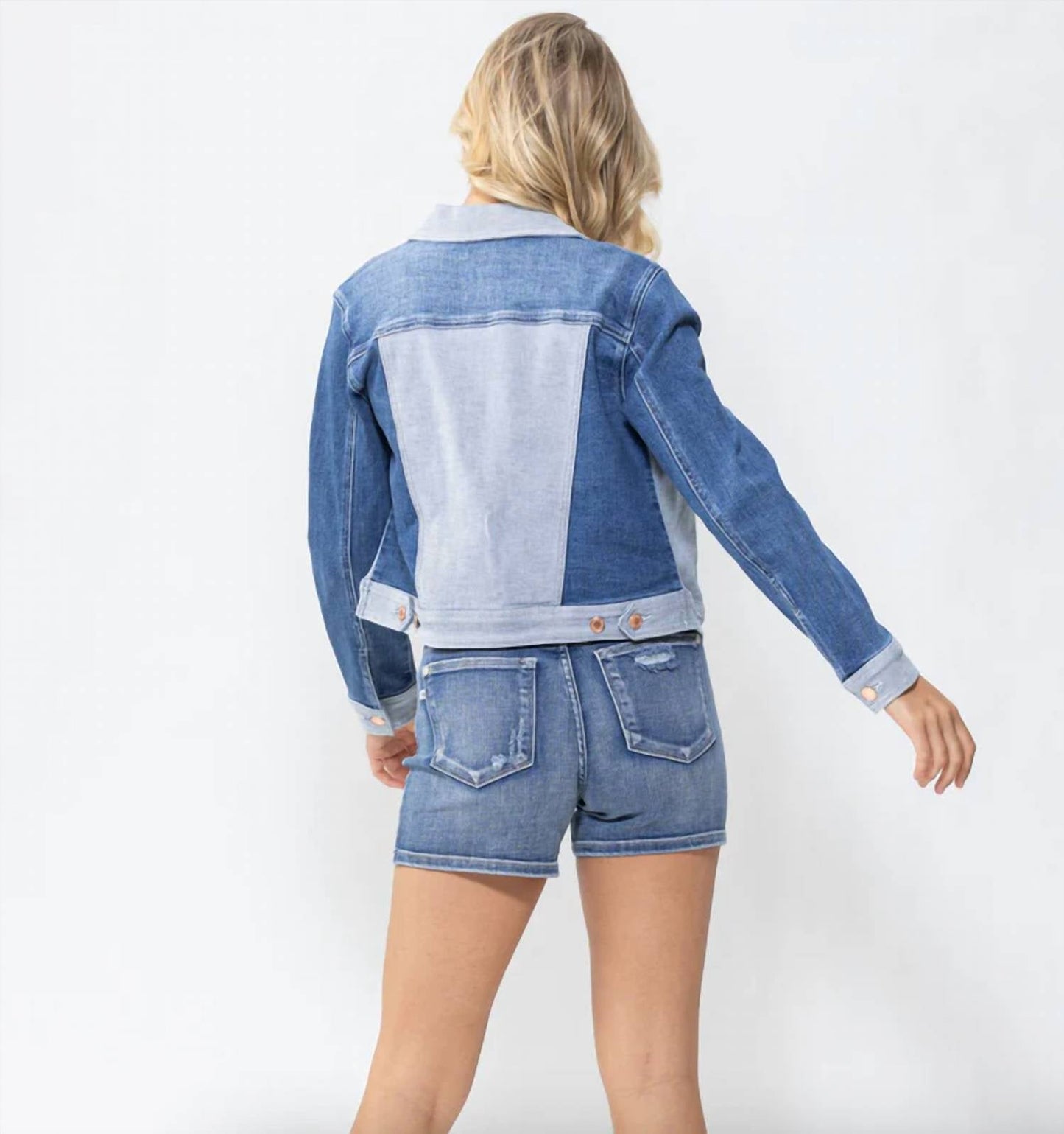 Judy Blue - Color Block Denim Jacket