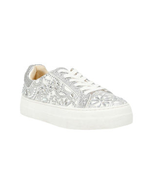 Betsey Johnson - Tênis feminino Reily com strass
