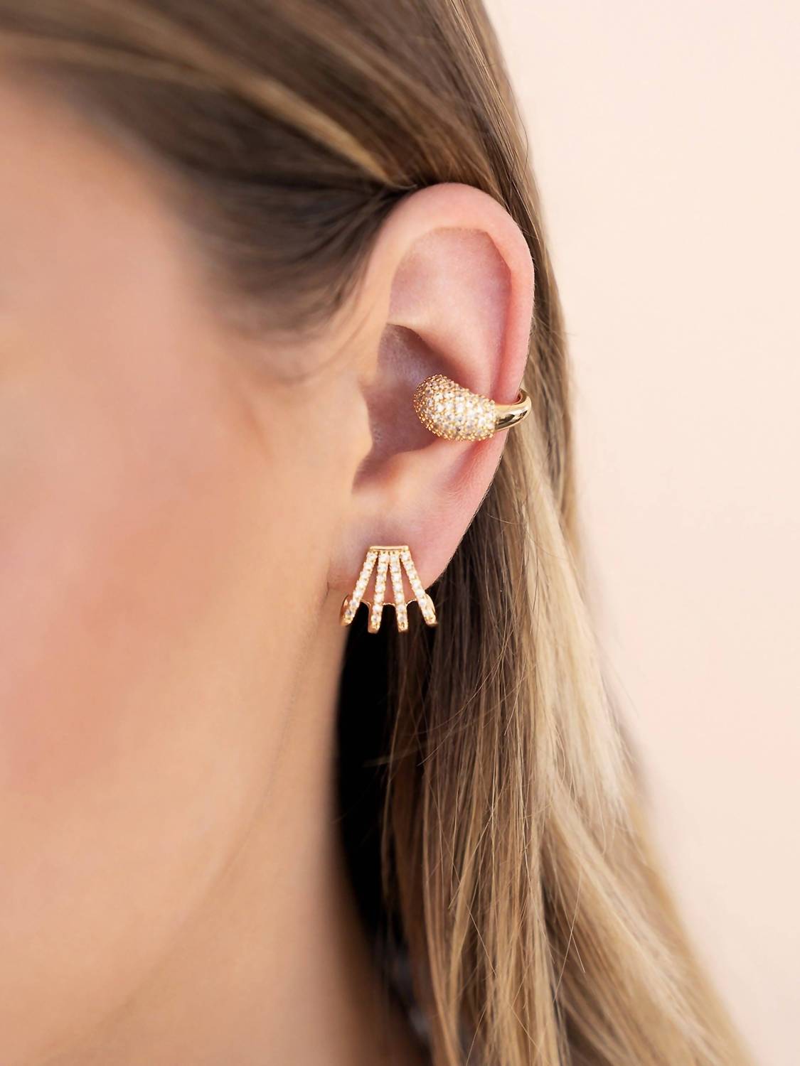 Ettika - Women's Glisten Wing Pave Earrings