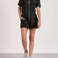 Elan - Short Sleeve Collared Sweatsuit Romper