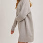 Bluivy - Mock Neck Knit Sweater Dress