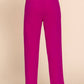 Active Usa - Front Pocket Belted Stretch Pants