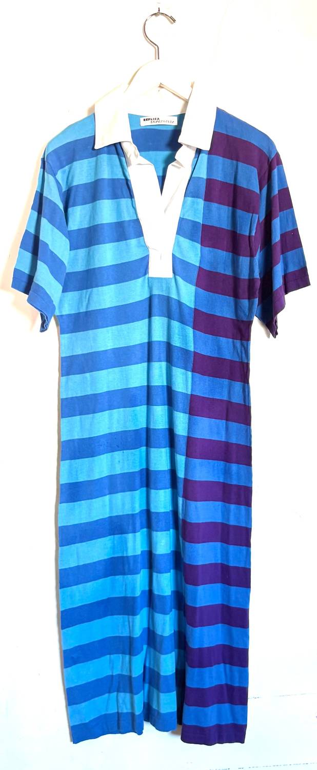 Replica Los Angeles - Split Stripe Midi Polo Dress