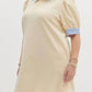 Entro - Solid Short Sleeve Pullover Polo Mini Dress
