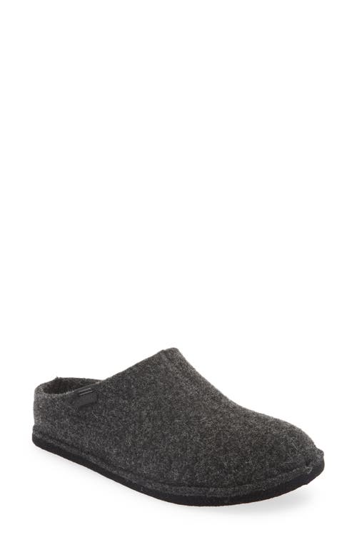 Sanita Faroe Wool Slipper in Charcoal , Size 6Us