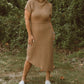 Able - Asymmetrical Sweater Midi Dress