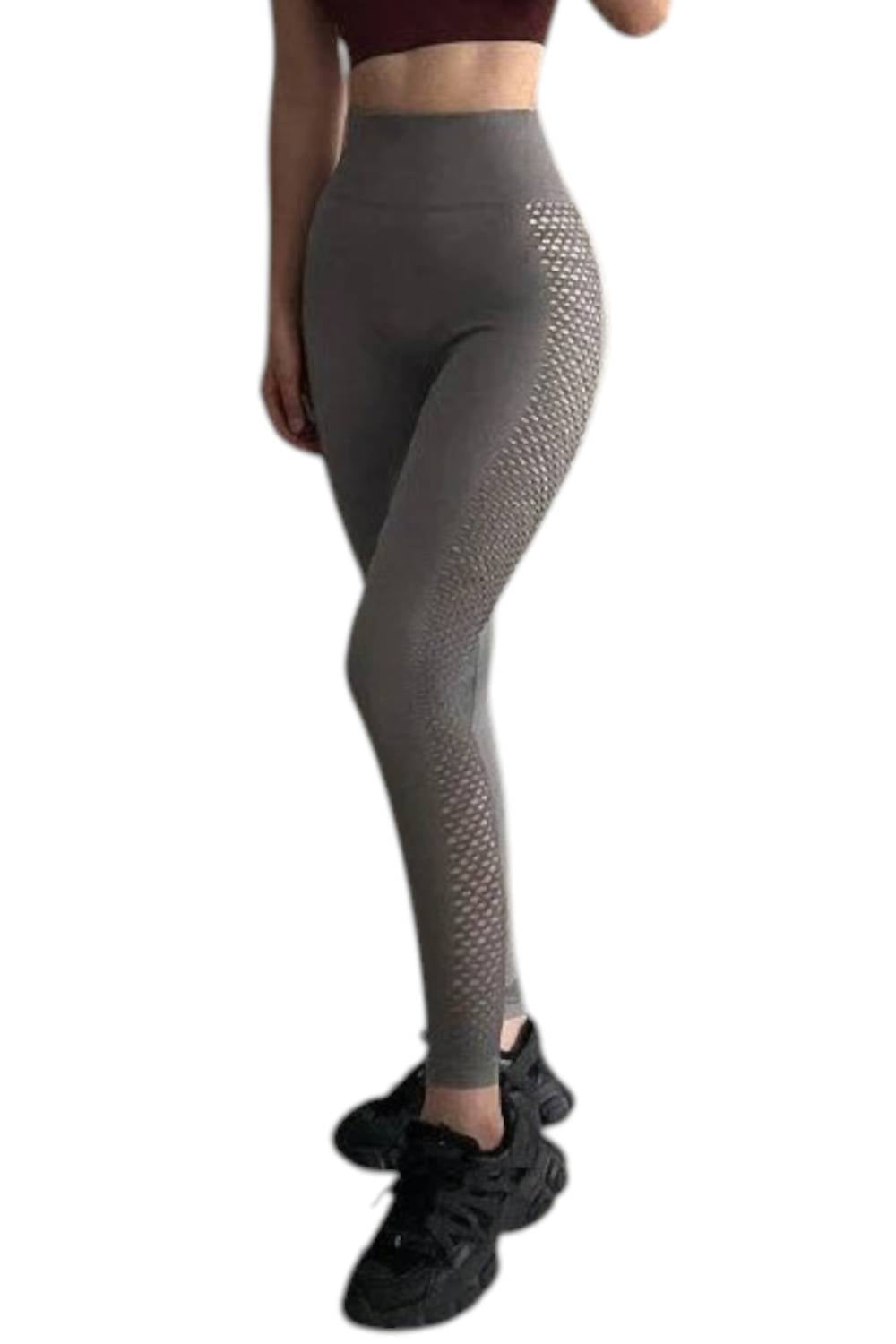 Rockstar Peach - Fishnet Leggings