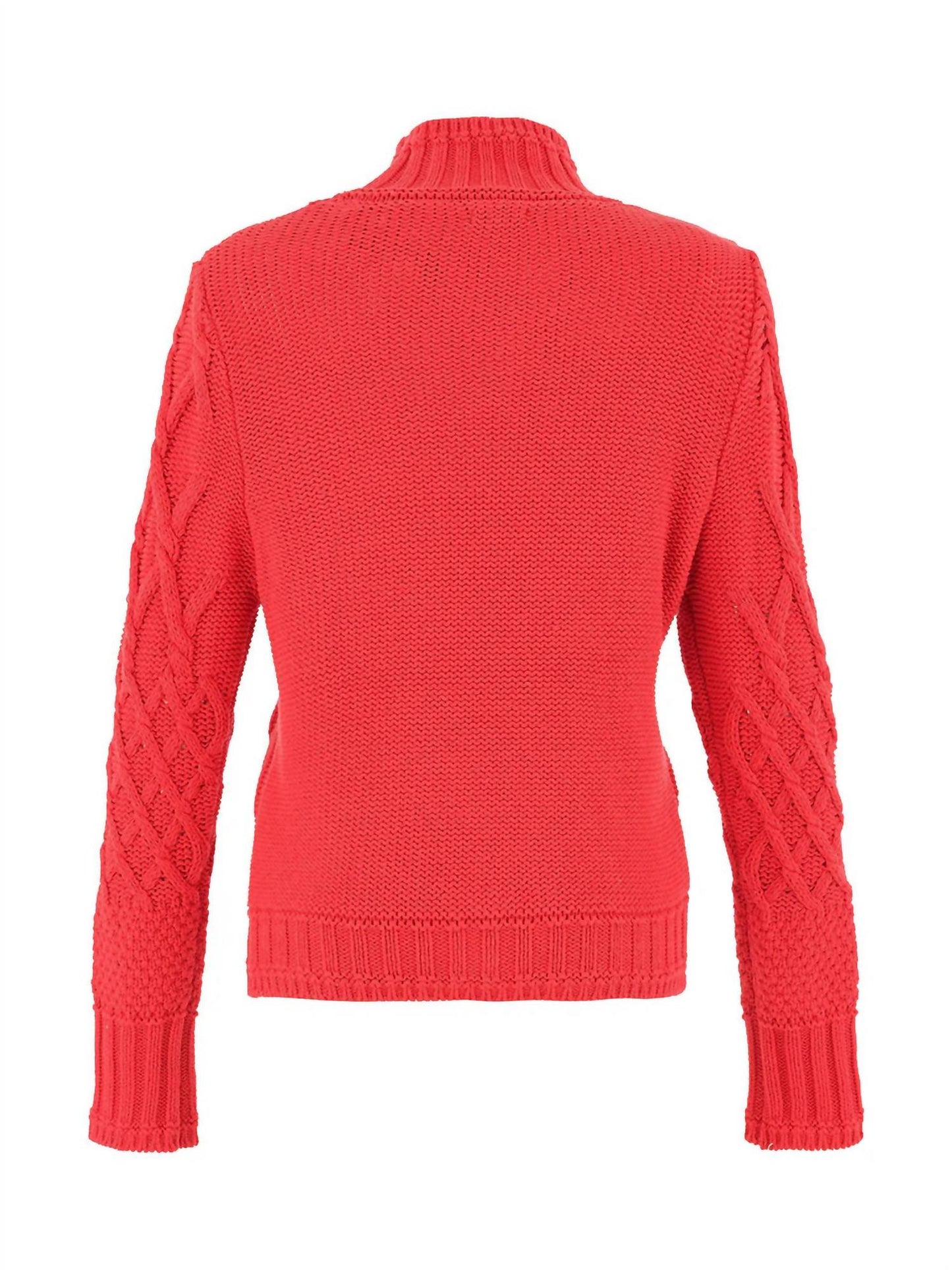 Dolcezza - Women's Knit Cable Pullover Sweater
