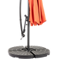 10ft Offset Hanging Market Patio Umbrella with Easy Tilt Adjustment