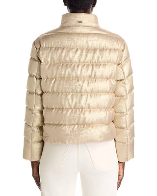 Herno - Metallic Quilted Bomber Jacket