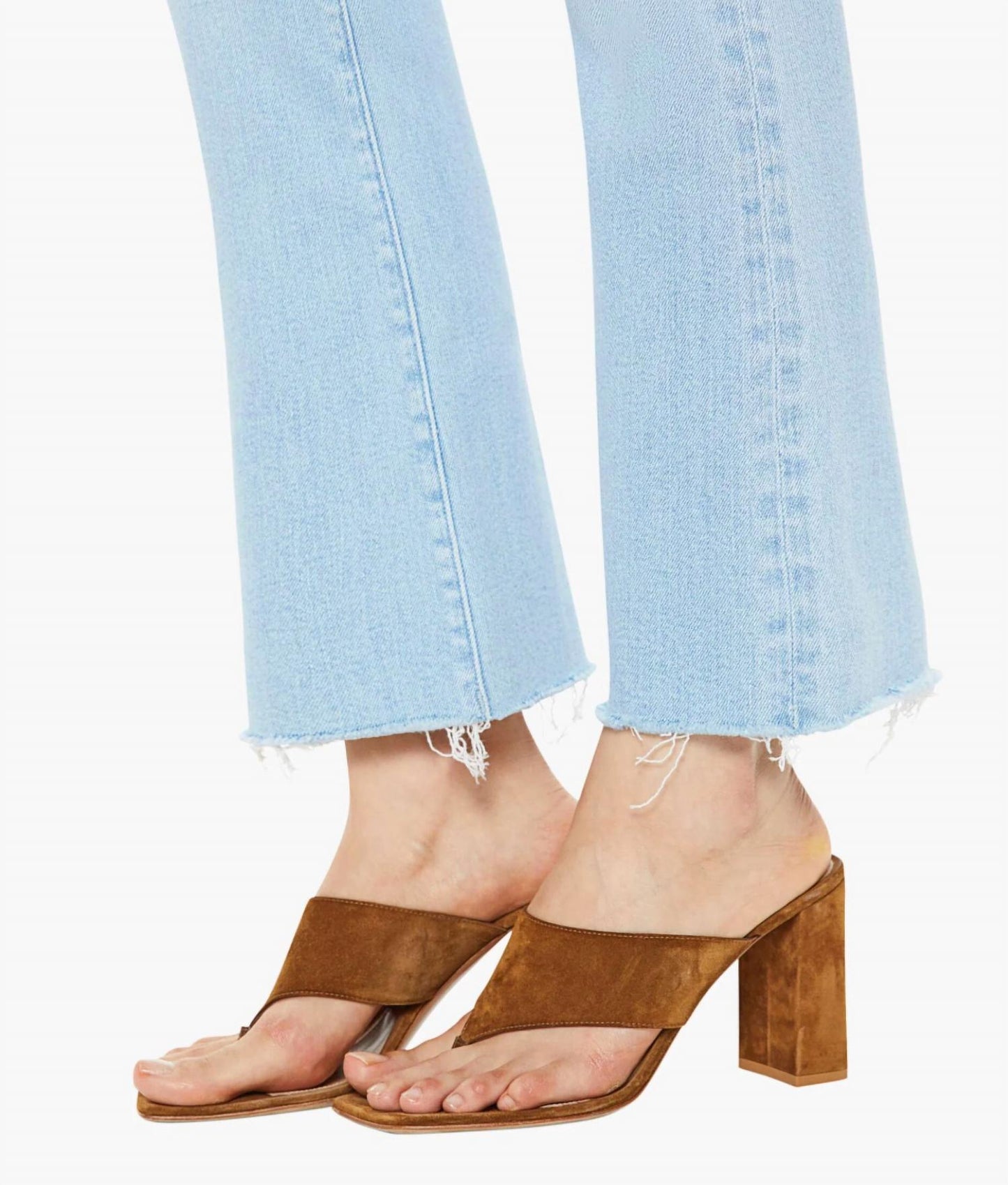 Mother - The Hustler Ankle High Rise Fray Jeans