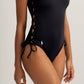 Polo Ralph Lauren - Lace-up Side One Piece Swimsuit