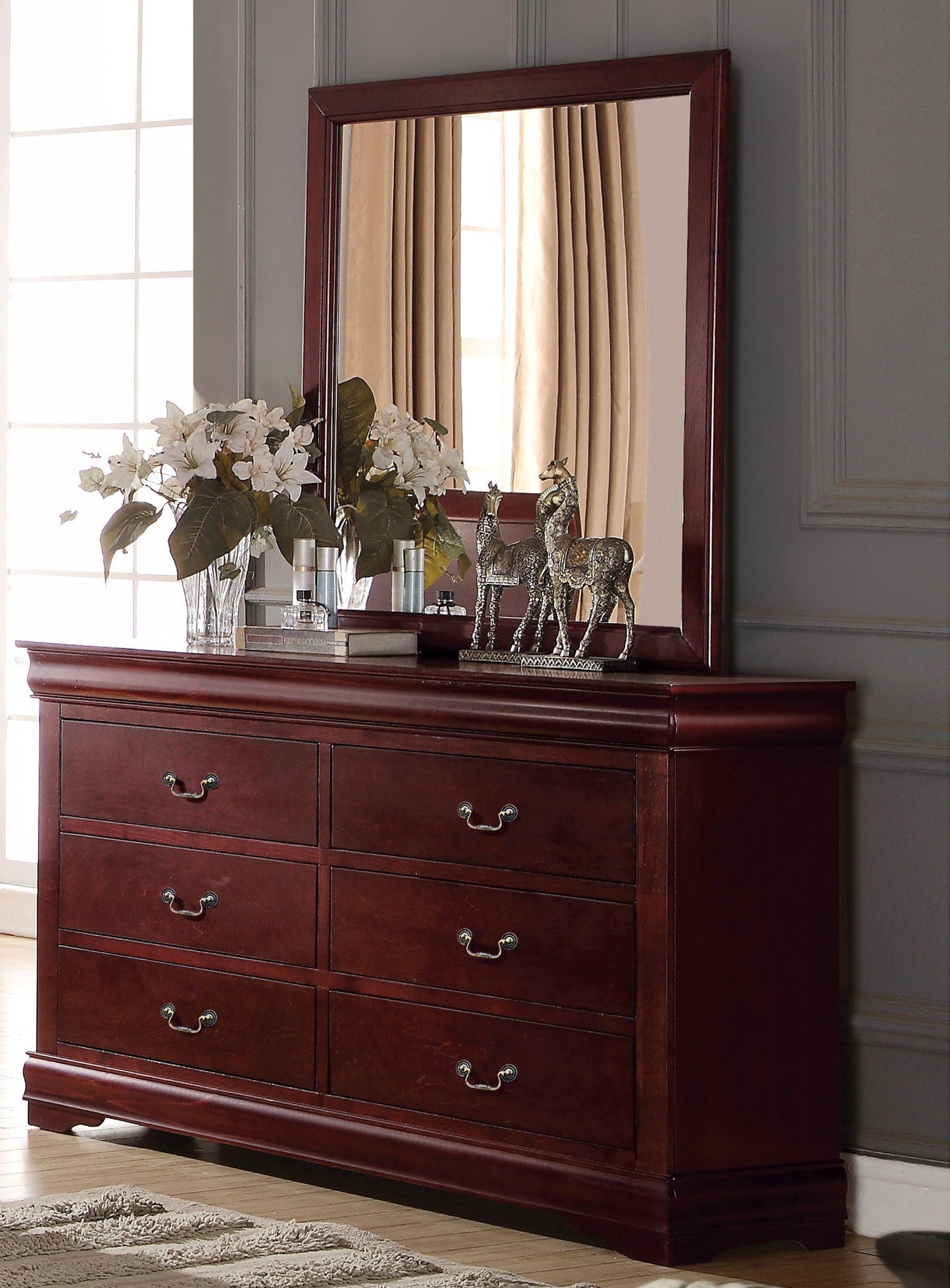 Louis Philippe Bedroom Mirror, Elegant Design