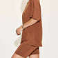 Basic Bae - V-neck T-shirt & Shorts Set